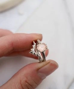 Iron Oxide Jewelry Sunburst Stacking Ring Set