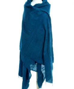 Swahili African Modern Indigo Gabi Tablecloth Or Throw