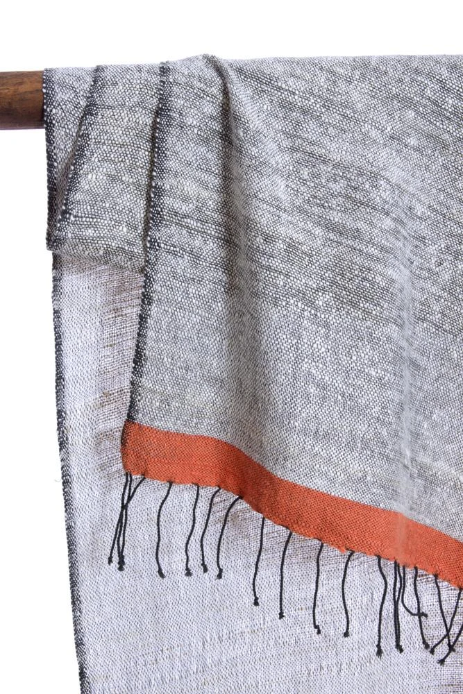 Swahili African Modern Accessories Ethiopian Stella Shawl - Coral Swahili African Modern Accessories Ethiopian Stella Shawl - Coral