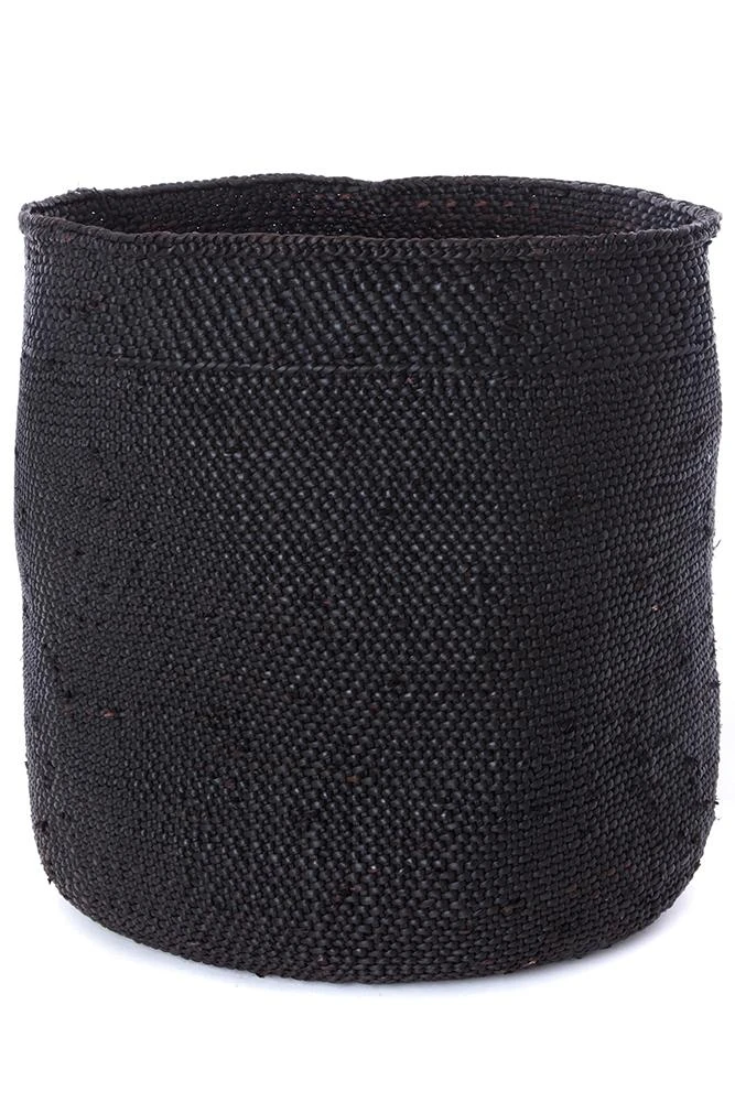 Swahili African Modern Iringa Baskets - Solid Black Home Goods Swahili African Modern Iringa Baskets - Solid Black Home Goods