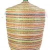 Swahili African Modern Large Rainbow Prayer Mat Hamper Home Goods