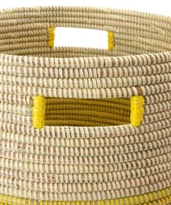 Swahili African Modern Lemon Dipped Hamper Basket Best Sellers