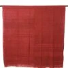 Swahili African Modern Rust Red Gabi Tablecloth / Throw Blanket