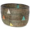 Swahili African Modern Baskets Teranga Triangles Knitting Basket