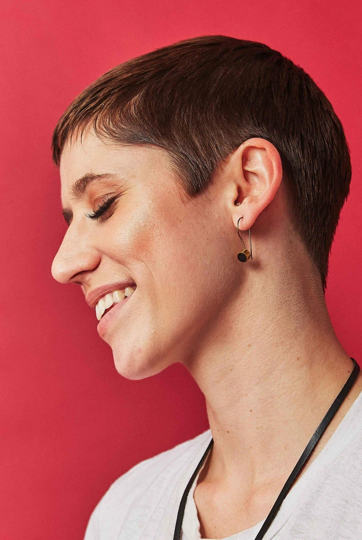 Swahili Coast Design Jewelry Dot Horn Earrings Swahili Coast Design Jewelry Dot Horn Earrings