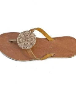 Swahili Coast Design Iris Sandals - Champagne