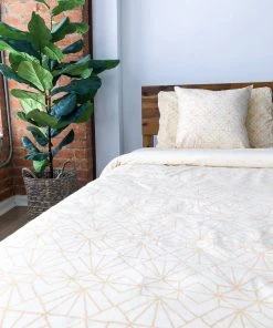 Symbology Best Sellers Reversible Duvet Cover - Cream + Tan 1 Symbology Best Sellers Reversible Duvet Cover - Cream + Tan