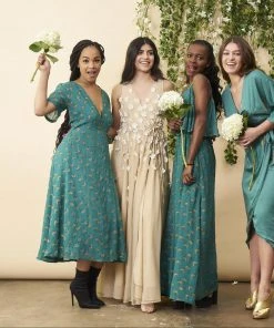 Symbology Special Occasion Floral Ombre Maxi Gown - Champagne + Cream 4 Symbology Special Occasion Floral Ombre Maxi Gown - Champagne + Cream