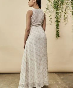 Symbology Ginkgo Leaf Maxi Dress Special Occasion