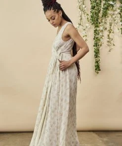Symbology Ginkgo Leaf Maxi Dress Special Occasion
