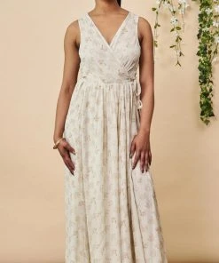 Symbology Ginkgo Leaf Maxi Dress Special Occasion