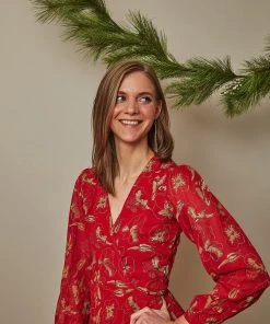 Symbology Hibiscus Empress Wrap Dress Red Lipstick + Gold Best Sellers 2 Symbology Hibiscus Empress Wrap Dress Red Lipstick + Gold Best Sellers