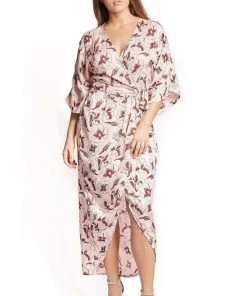 Symbology Hibiscus Flower Wrap - Rose + Berry 1 Symbology Hibiscus Flower Wrap - Rose + Berry