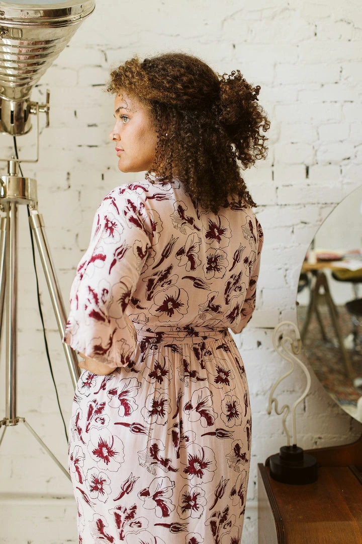 Symbology Hibiscus Flower Wrap - Rose + Berry Symbology Hibiscus Flower Wrap - Rose + Berry