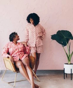 Symbology Best Sellers Leopard Pajama Set - Blush + Berry 5 Symbology Best Sellers Leopard Pajama Set - Blush + Berry