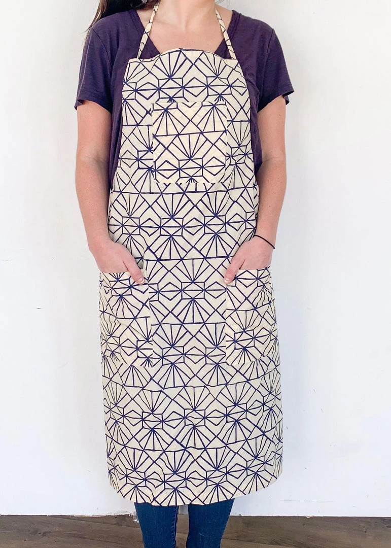 Symbology Feather/ Deco Reversible Apron Home Goods Symbology Feather/ Deco Reversible Apron Home Goods