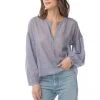 Synergy Organic Clothing Amber Top - Navy Checked Sale