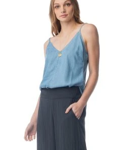 Synergy Organic Clothing Best Sellers Basis Eucalyptus Chambray Camisole