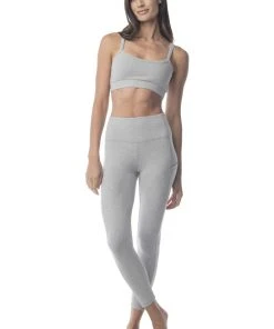 Synergy Organic Clothing Go To Yoga Bra - Heather Gray
