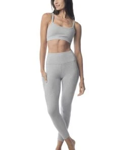Synergy Organic Clothing Go To Yoga Bra - Heather Gray