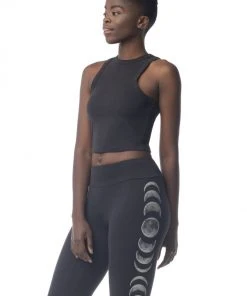 Synergy Organic Clothing Moon Phases Elevate Tank Top - Black