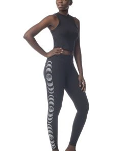 Synergy Organic Clothing Moon Phases Elevate Tank Top - Black