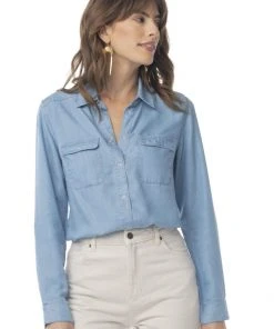 Synergy Organic Clothing True Blue Tencel Top Best Sellers