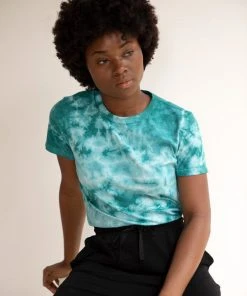 North Of West Best Sellers Taylor Tie Dye Tee - Atlantic