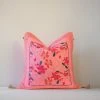 Soil To Studio Teejan Linen Throw Pillow Cover - Bright Pink