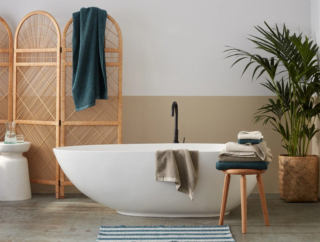 Coyuchi Best Sellers Temescal Ribbed Towels - Deep Ocean Coyuchi Best Sellers Temescal Ribbed Towels - Deep Ocean