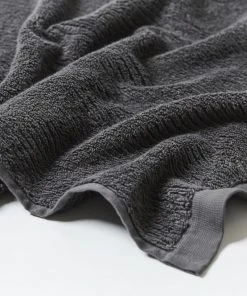 Coyuchi Home Goods Temescal Ribbed Towels - Shadow