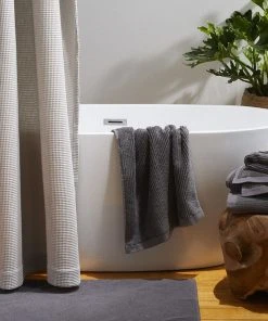 Coyuchi Home Goods Temescal Ribbed Towels - Shadow