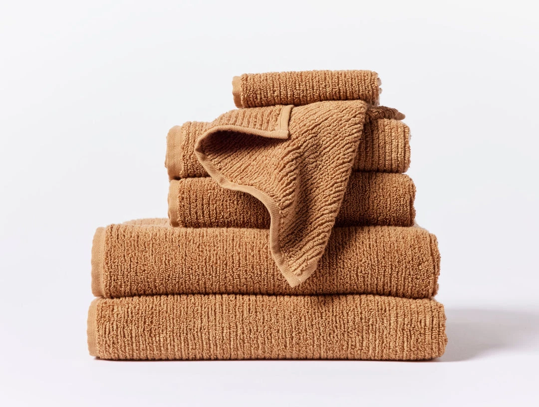 Coyuchi New Arrivals Temescal Ribbed Towels - Terra Coyuchi New Arrivals Temescal Ribbed Towels - Terra