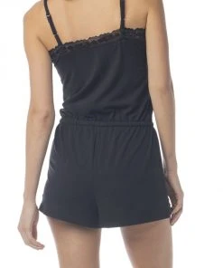 Synergy Organic Clothing Tencel Sleep Romper - Black