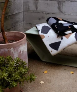 Anne Gates Studio Cozy Gifts Terrazzo Upcycled Throw Blanket