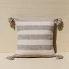 Territory Design Ancho Stripe Throw Pillow Cover - Gray