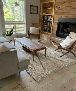 Territory Design Home Goods Exis Wool Shag Rug - Cream