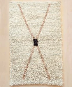 Territory Design Home Goods Exis Wool Shag Rug - Cream