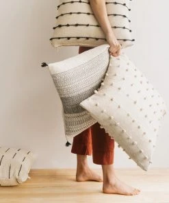 Territory Design Flecha Throw Pillow Cover - Cream