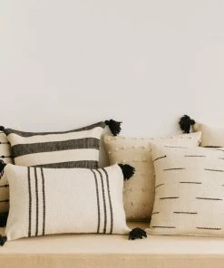 Territory Design Loops Throw Pillow Cover - Black Home Goods