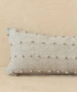 Territory Design Loops Lumbar Throw Pillow Cover - Gray Home Goods