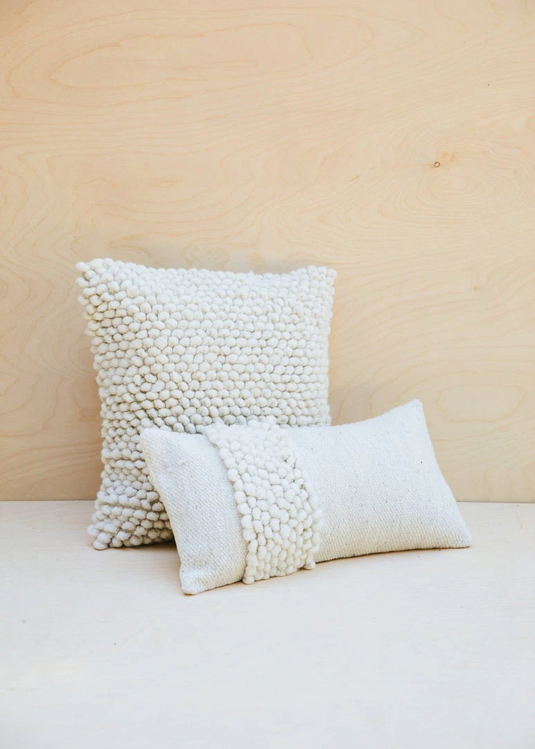 Territory Design Raya Lumbar Pillow Cover - Cream Territory Design Raya Lumbar Pillow Cover - Cream