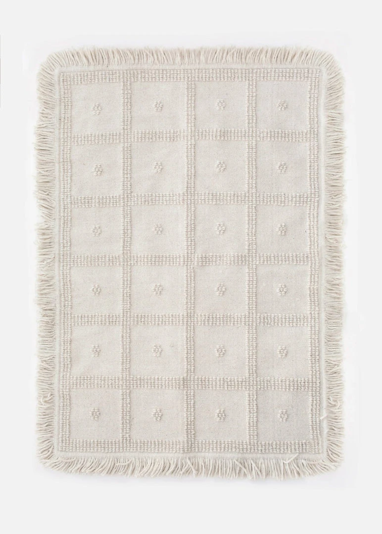 Territory Design Temo Wool Rug - Cream Home Goods Territory Design Temo Wool Rug - Cream Home Goods