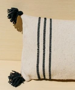 Territory Design Tres Rayos Throw Pillow Cover - Black