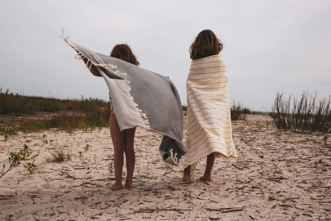 Territory Design Tunisian Beach / Bath Towel - Black Home Goods Territory Design Tunisian Beach / Bath Towel - Black Home Goods