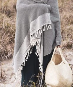 Territory Design Tunisian Beach / Bath Towel - Black Home Goods 3 Territory Design Tunisian Beach / Bath Towel - Black Home Goods