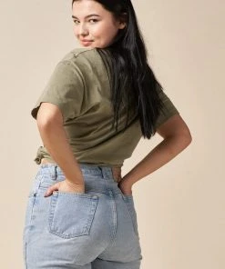 The Standard Stitch Boxy Crew - Sage