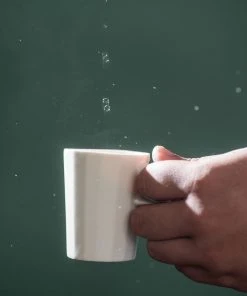 The Bright Angle Home Goods Porcelain Doubleshot Espresso Cup - Smoke Gray 2 The Bright Angle Home Goods Porcelain Doubleshot Espresso Cup - Smoke Gray