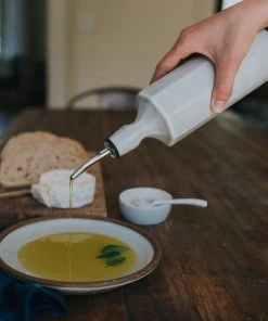 The Bright Angle Elixir Porcelain Olive Oil Bottle - Mica Black