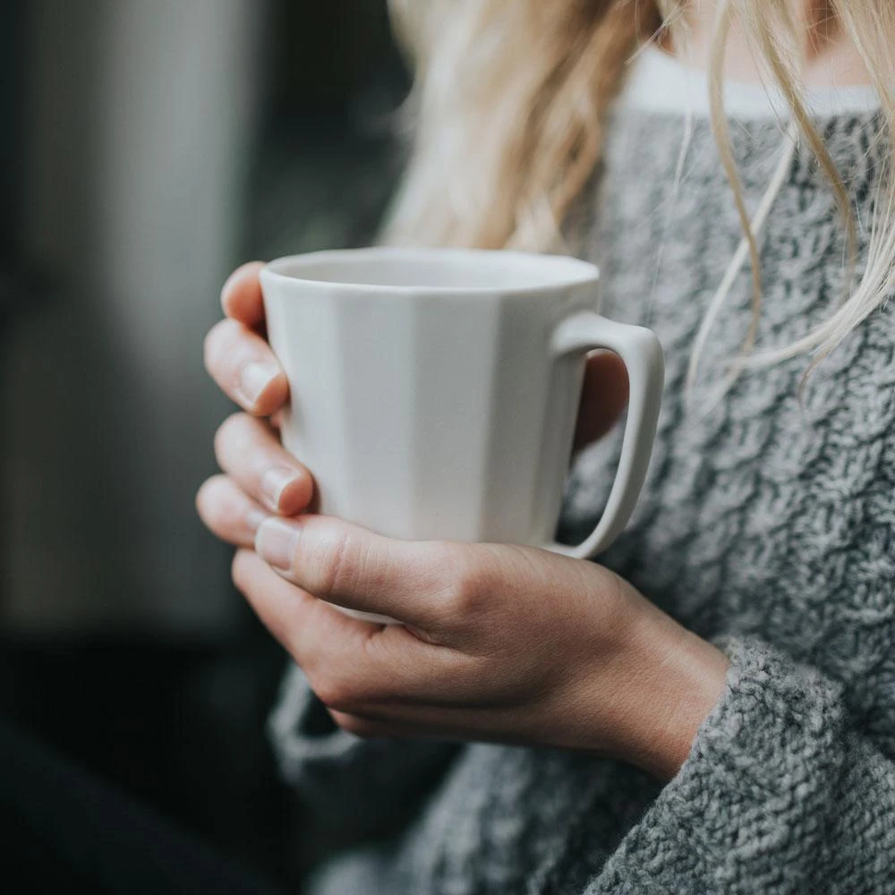 The Bright Angle Monday Porcelain Mug - Silk White The Bright Angle Monday Porcelain Mug - Silk White